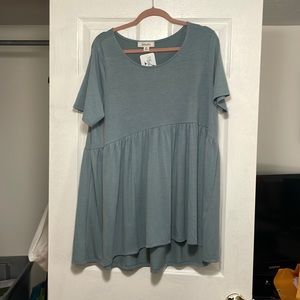 Boutique peplum blouse never worn